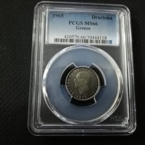 1 Drachma 1965 PCGS MS66