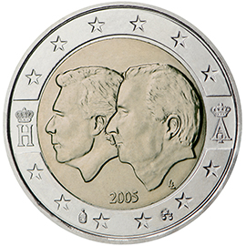 2 Euro coin – Belgium – 2005, Uncirculated