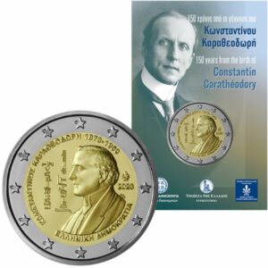 Greece – 2 Euro 2023, Uncirculated, Konstantinos Karatheodoris Coin Card Blister