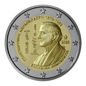 Greece – 2 Euro 2023, Uncirculated, Konstantinos Karatheodoris Coin Card Blister