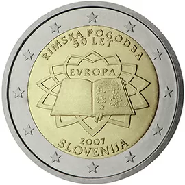 2 Euro coin – Slovenia – 2007, Uncirculated 2 Euro coin – Slovenia – 2007, Uncirculated