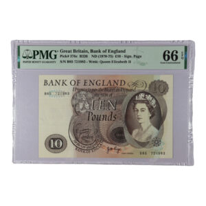 10 Pounds – Elizabeth II – 10 Pounds 1970 PMG 66 EPQ 10 Pounds – Elizabeth II – 10 Pounds 1970 PMG 66 EPQ