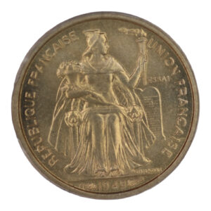 Oceania – 50 Centimes – 1949 – PCGS SP 66