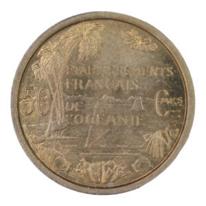 Oceania – 50 Centimes – 1949 – PCGS SP 66