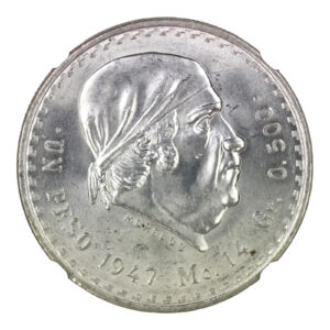 Mexico – 1 Peso – 1947 – NGC MS 63