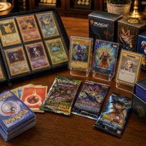 Συλλεκτικές TCG Cards από Pokémon, Yu-Gi-Oh!, Magic: The Gathering, One Piece και άλλα δημοφιλή παιχνίδια καρτών.